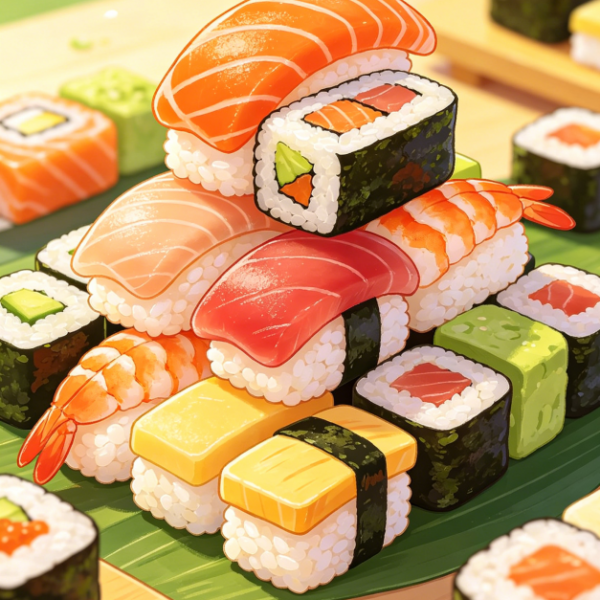 Lohas Sushi Shop Stacking Puzzle